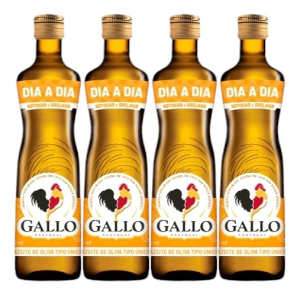 Kit Com 6 Unidades Azeite De Oliva Gallo Refogar E Grelhar 400ml