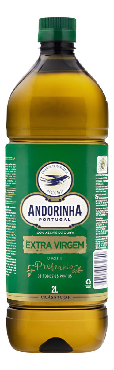 Kit Com 2 Unidades Azeite Oliva Extra Virgem Português Andorinha 2l Clássico