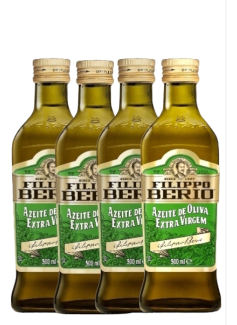Kit 6 Azeites De Oliva Extra Virgem Filippo Berio 500ml Vidro