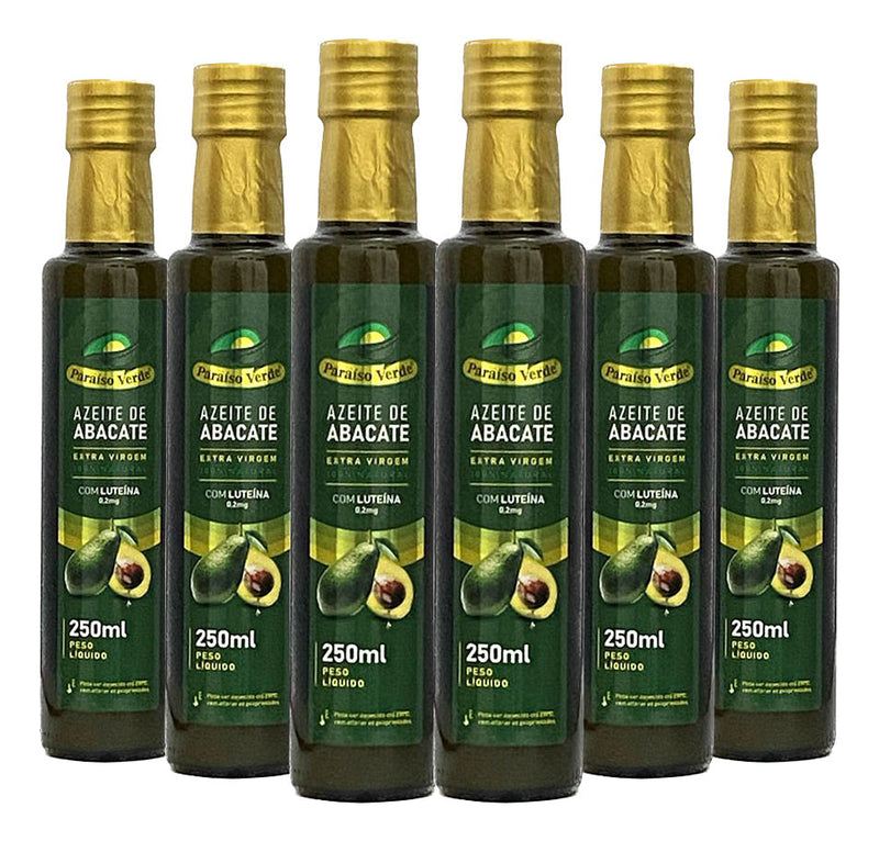 Kit 06 Azeite De Abacate 250 Ml Extra Virgem - Paraiso Verde