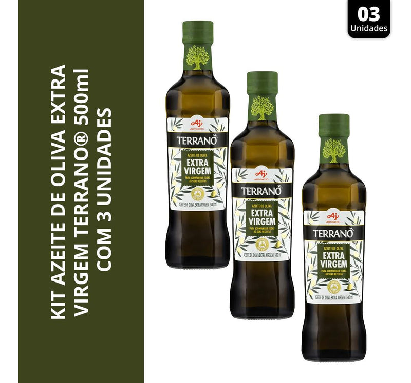 Kit 6 Azeite De Oliva Extra Virgem Terrano 500ml