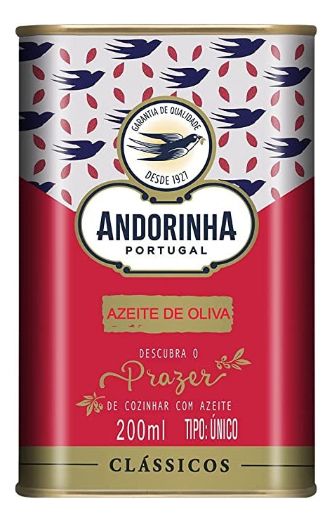 4x Azeites de Oliva Tipo Único Português Andorinha Clássicos Lata 200ml