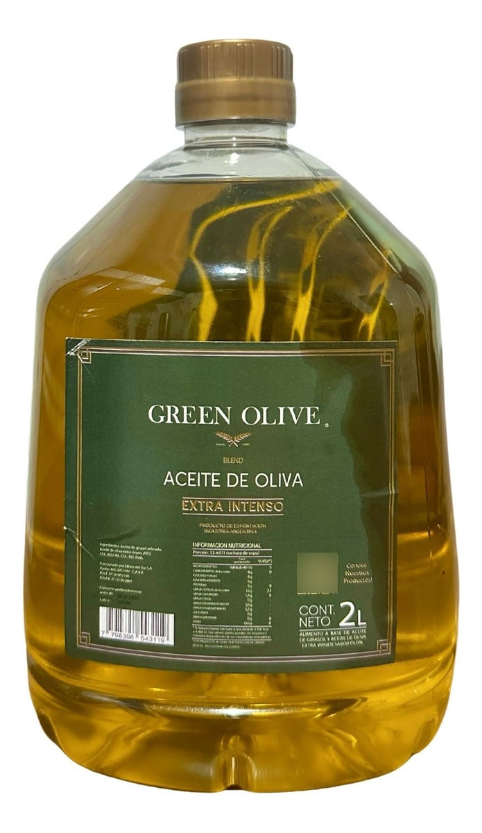 Kit 2 Azeites De Oliva Extra Virgem Argentino 2 Litros Green Olive