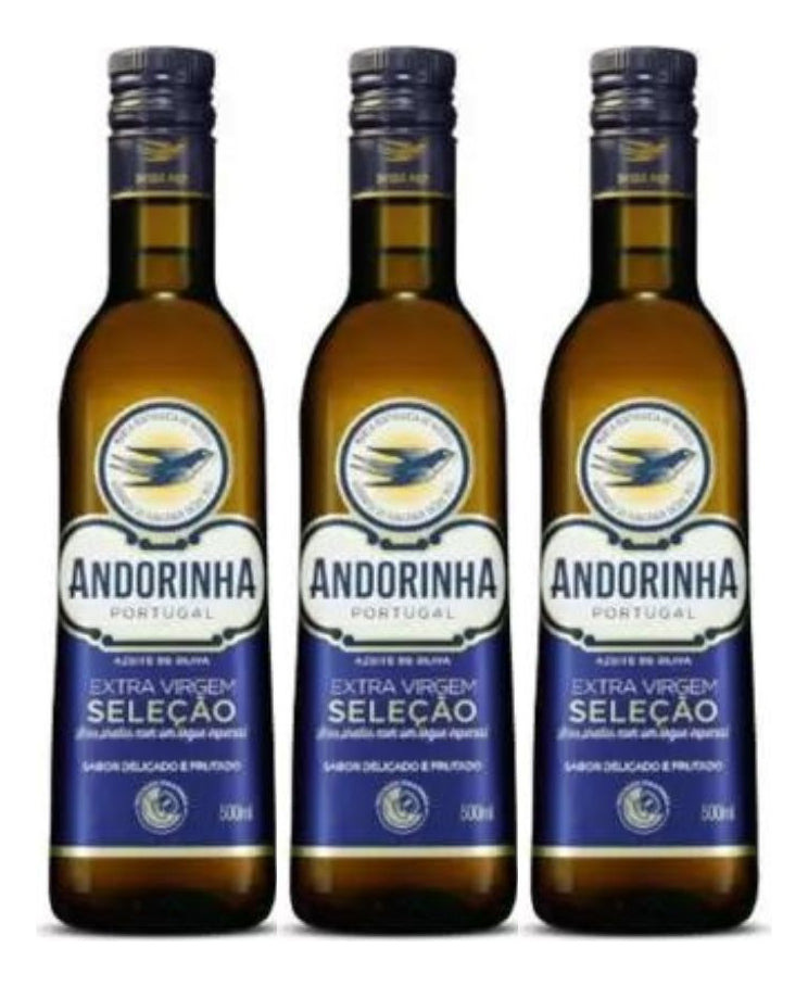 Kit C/6 Azeite De Oliva Extra Virgem Seleção Andorinha 500ml