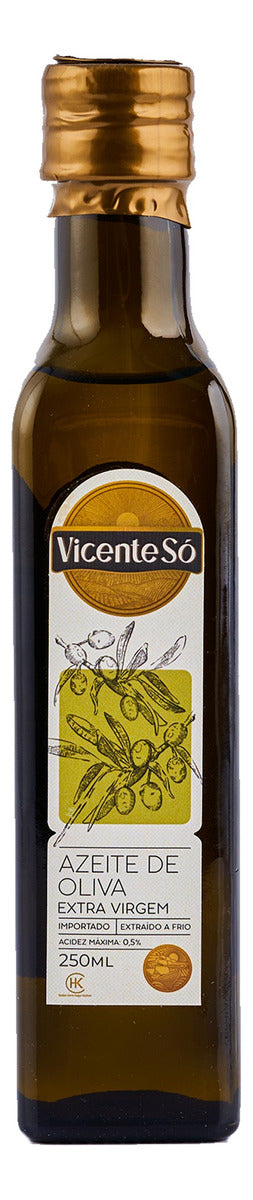 Kit Com 6 Unidades Azeite De Oliva Extra Virgem Turquia Vicente Só 250ml