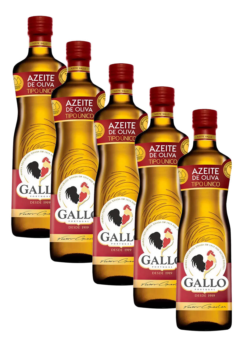 Kit Com 6 Unidades Azeite De Oliva Tipo Único Português Gallo 500ml