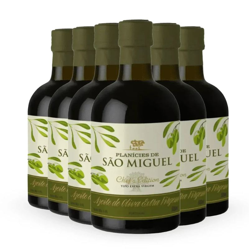 Kit 6 Azeite de Oliva Planícies de São Miguel Chef’s Edition 500ml- 6 garrafas